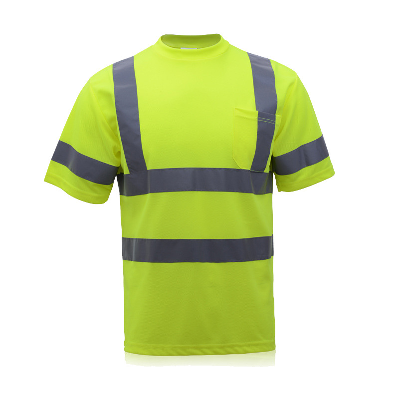 Custom Beautiful Safety Hi Vis Graphic Reflective Fashion Workwear T Shirt Clothing breathable durable comfortable good quality