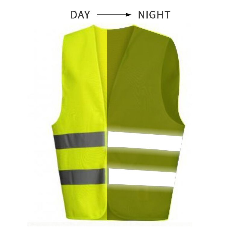 Safety Clothing Hi Vis Warning Vest Safety Waistcoat Reflective HighVisibility Vest CE EN20471 Class 2 brerathable and durable