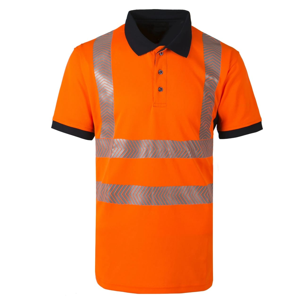 wholesale Safety Short Sleeves Polo Shirt Hi-viz Work Wear t Shirts with Pockets Reflective Construction for Women and Men