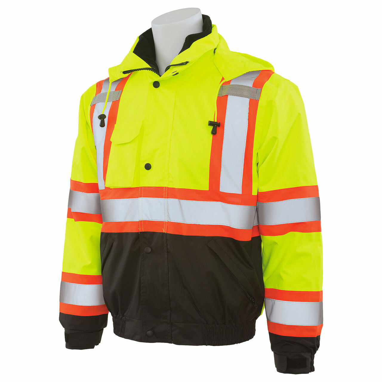 New Arrival 2024 High Visibility Men's Workwear Jacket High Visibility Bomber Parka Waterproof Jacket Men's Custom Made