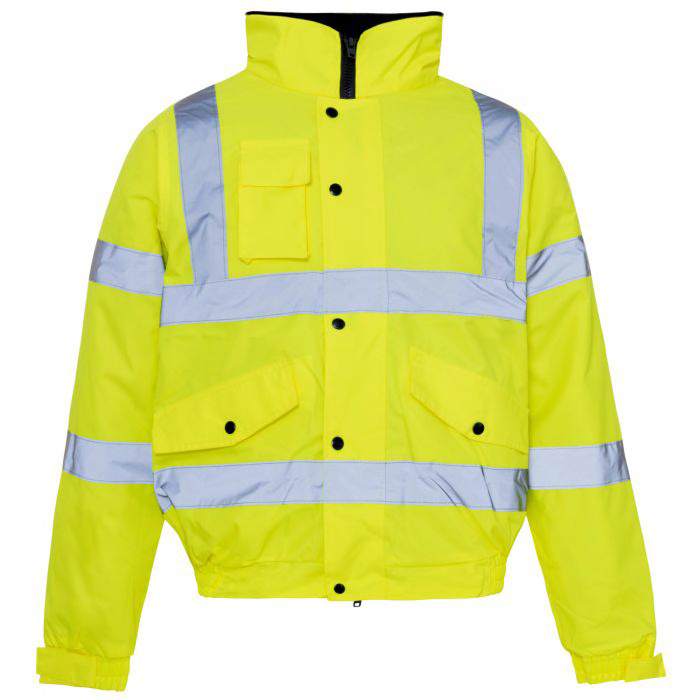 New Arrival 2024 High Visibility Men's Workwear Jacket High Visibility Bomber Parka Waterproof Jacket Men's Custom Made