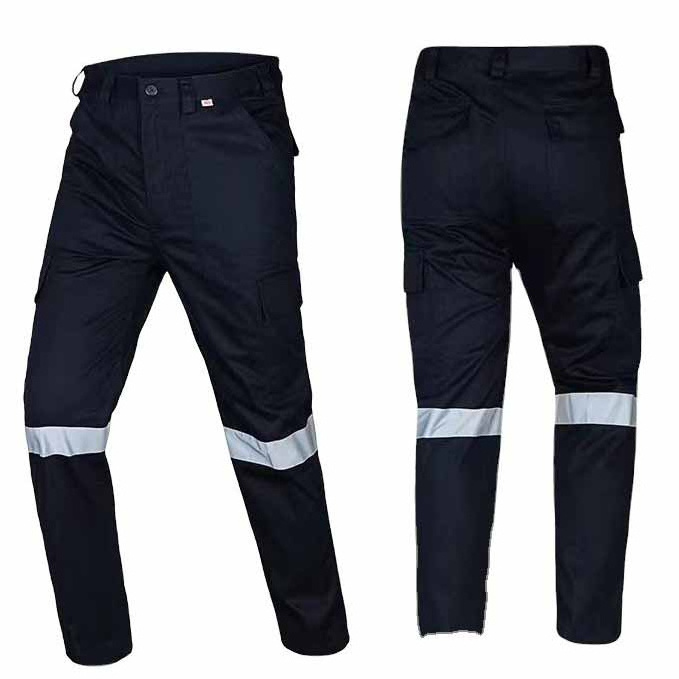 Factory Made Cheap Price Best Reflective Safety Work Pants for Men High Visibility pants with Pockets Hi Vis Construction Pants