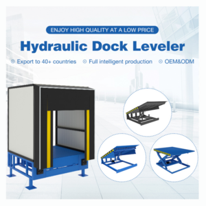 New Stationary Hydraulic Dock Leveller Truck Unloading Cargo Forklift Use Pump Motor Farms Loading Dock Ramp