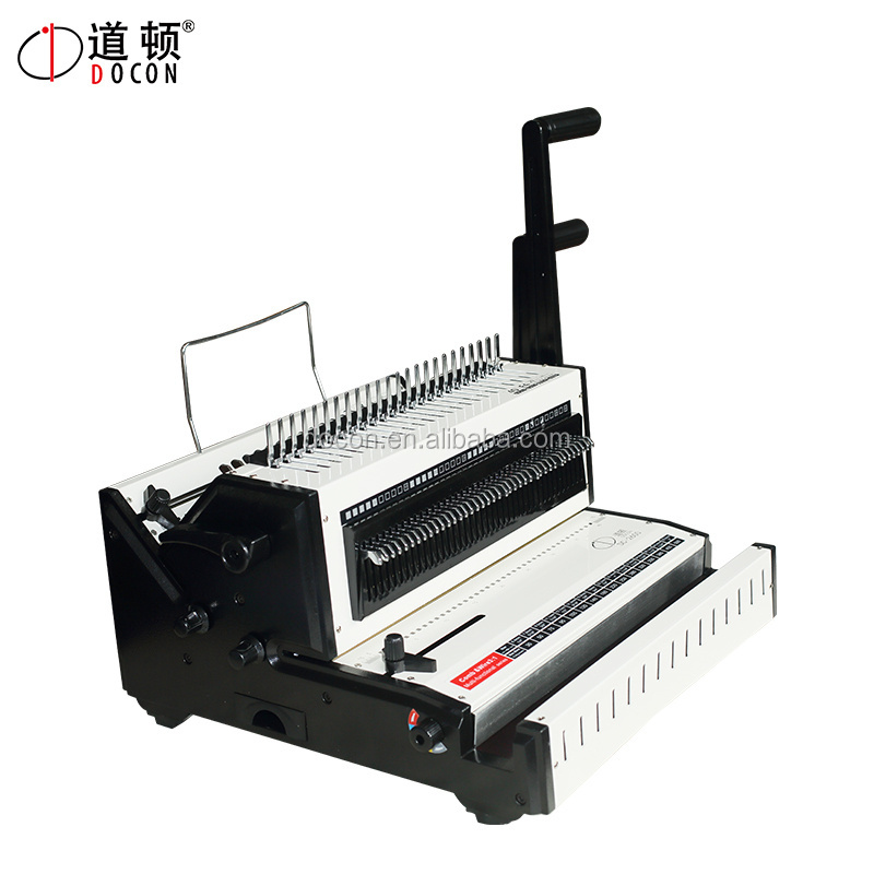 Manual comb binder machine