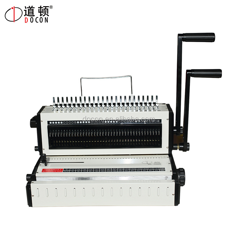 Manual comb binder machine