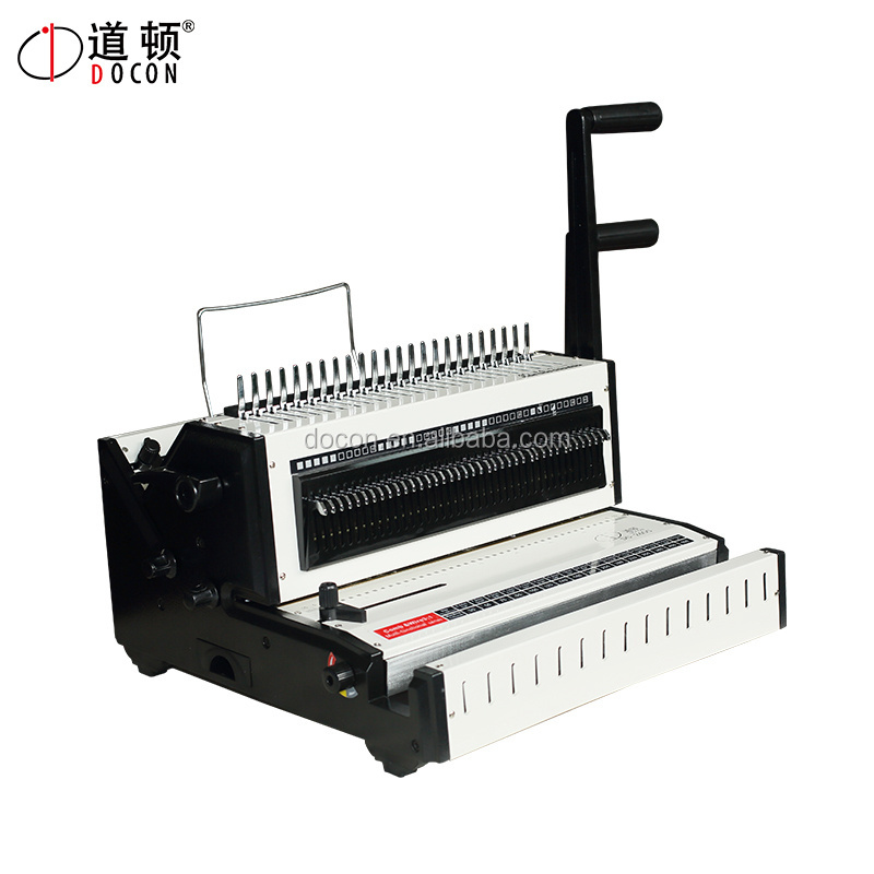 Manual comb binder machine