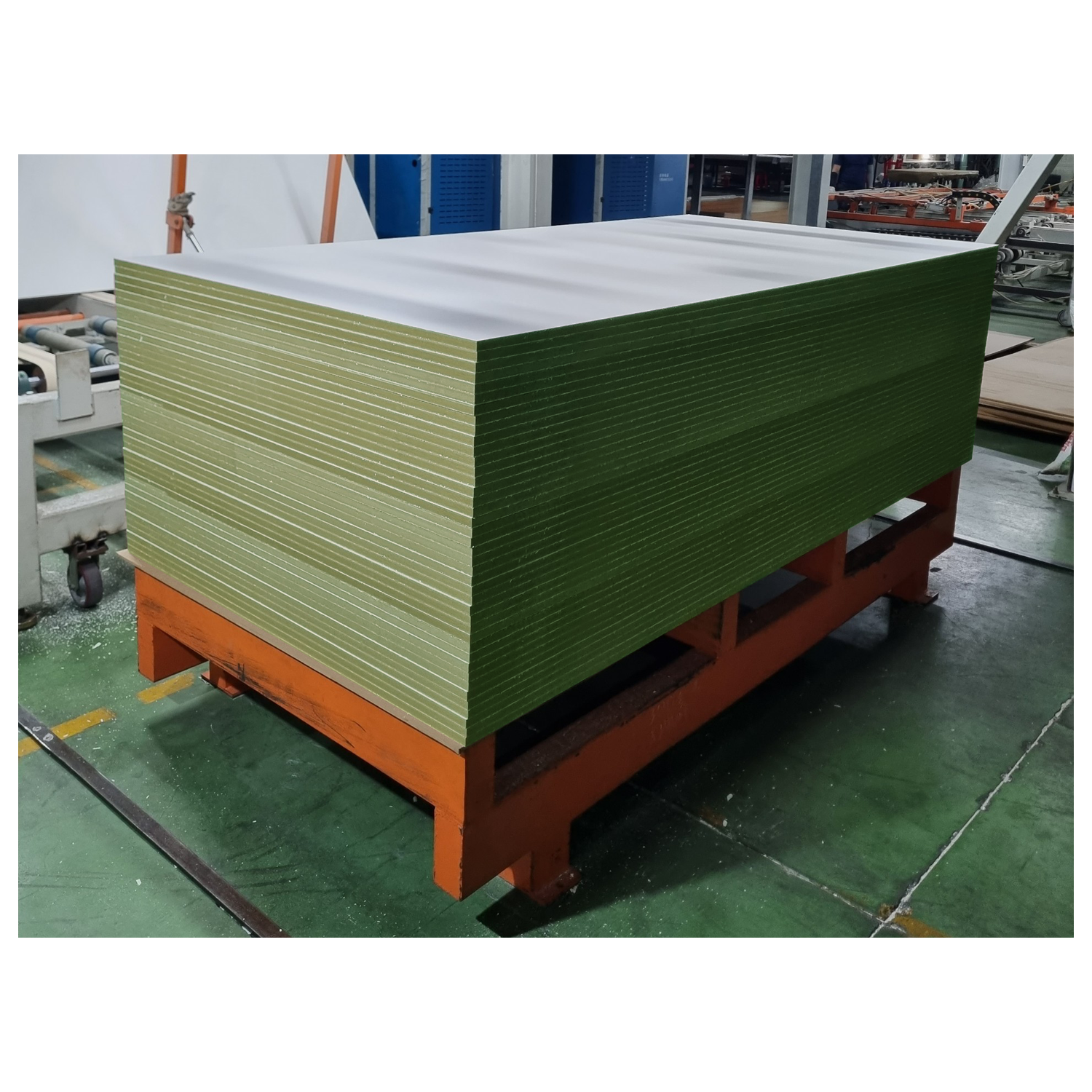 1220x2440mm 18mm double sides White Melamine faced on waterproof green MDF board E2 manufacturer moisture resistance fibreboard