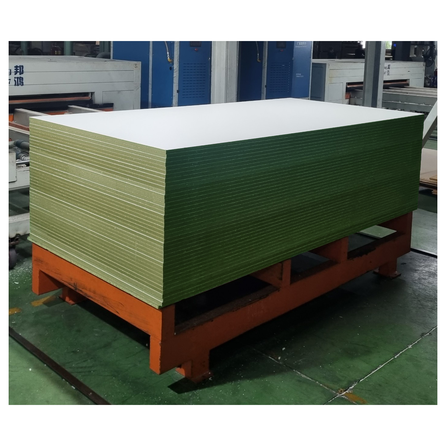 1220x2440mm 18mm double sides White Melamine faced on waterproof green MDF board E2 manufacturer moisture resistance fibreboard