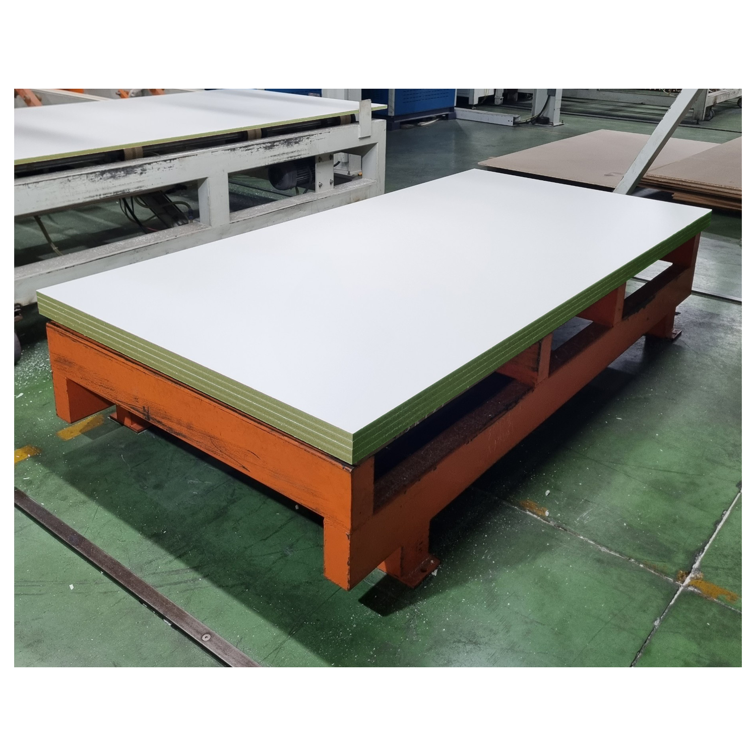 1220x2440mm 18mm double sides White Melamine faced on waterproof green MDF board E2 manufacturer moisture resistance fibreboard