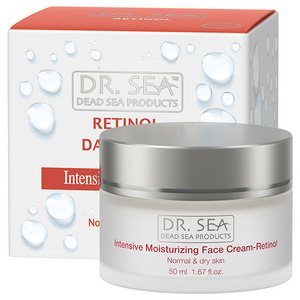 Intensive Moisturizing Face Day Cream with Retinol for normal and dry skin by Dr. Sea - Dead Sea Products - Free samples