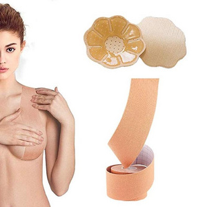 Strapless Bra Push Up Bra Tape Waterproof Uplift Boob Tape Breast Lift Tape with Nipple Cover