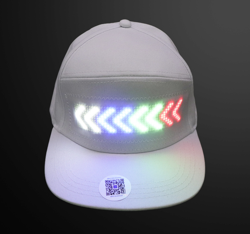 Custom LED Flashing Light up Hat Sports Travel Sun Protect Baseball Cap Unisex Adults Party Accessories Winter Hat Party Favor