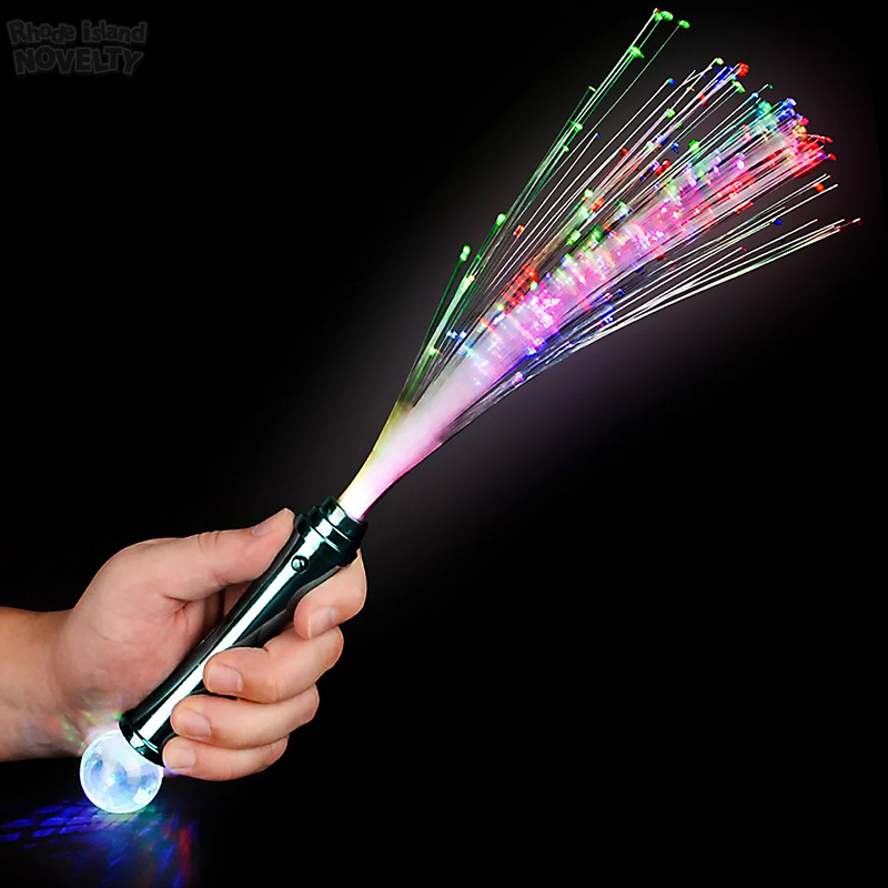 Best-Selling LED Light up Mini WhiteFiber Optic Toy Wand White Glow Stick Party  Cat Christmas Fiber Optic Light-Up Wands