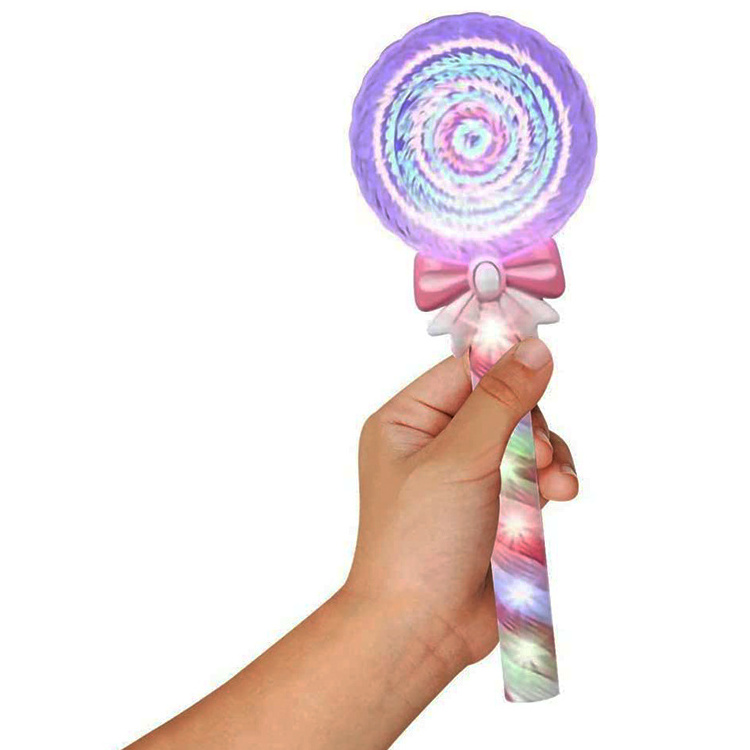 Led Light-up Toy Lollipop Glow Sticks Girls Princess Flashing Fairy Wand Sticks Birthday Party Dress Decor Jumbo Clown Lollipop