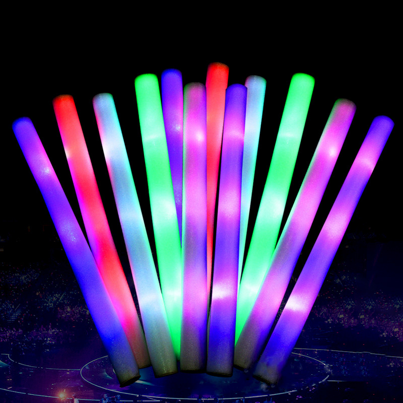 Custom Logo Led Flashing Effect Light up Foam Sticks LED Foam Glow Sticks Concert Light up Stick