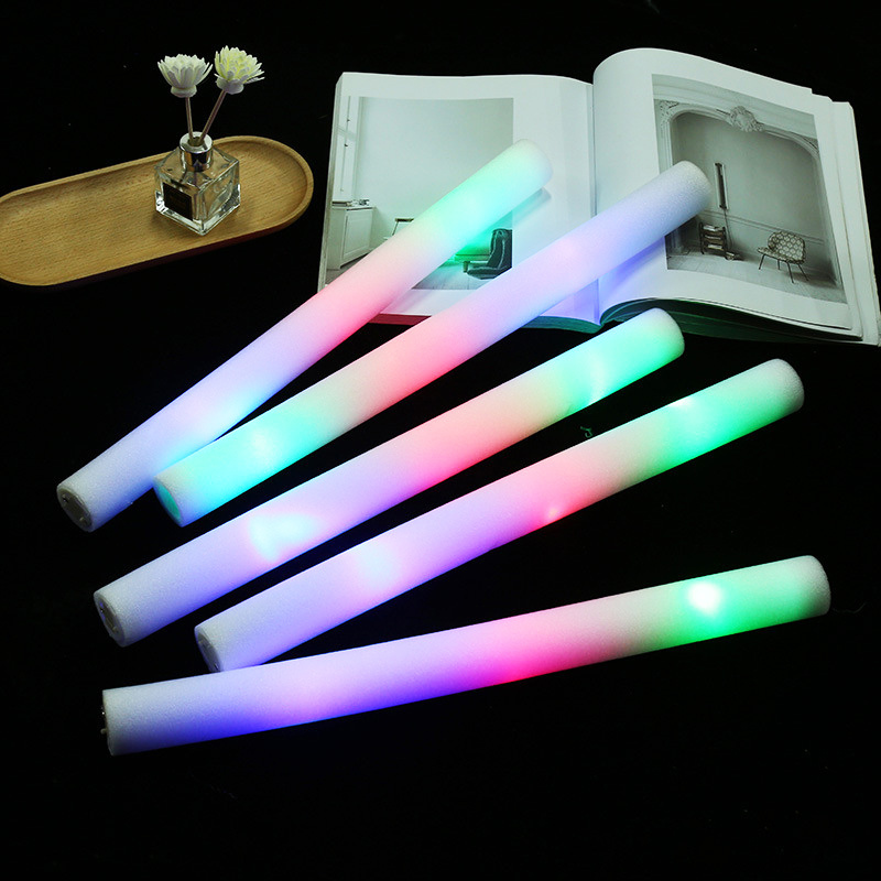 Led Foam Flashing Light Stick Light up Multi Color Led Foam Stick Wands Rave Cheer Batons DY Large Plastic Easter Egg for Shirt