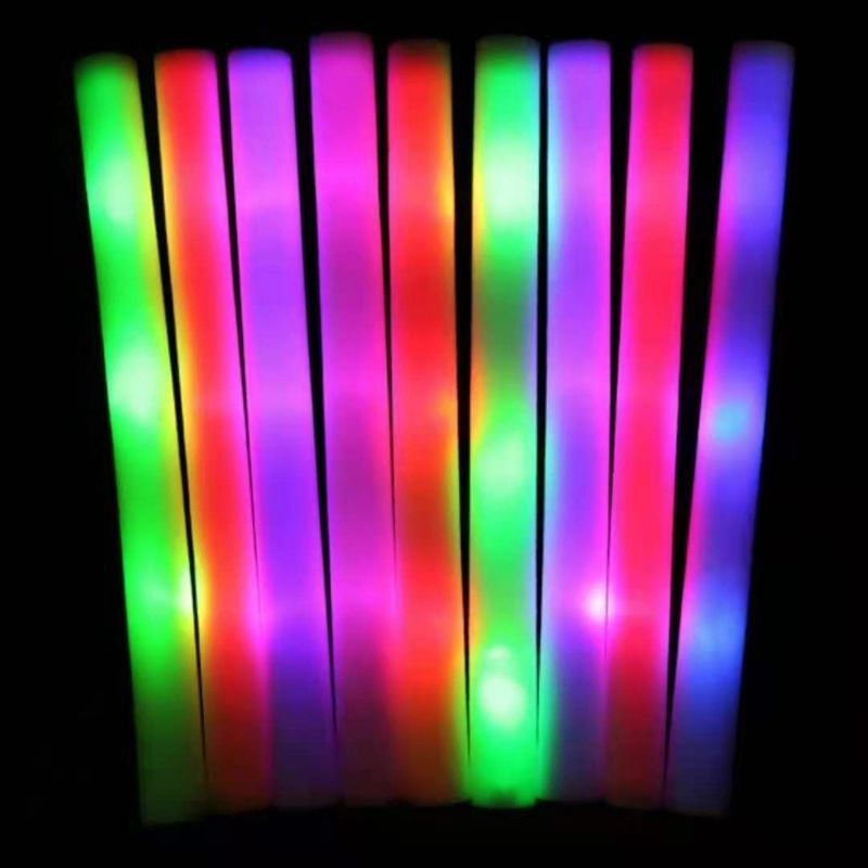 Custom Logo Led Flashing Effect Light up Foam Sticks LED Foam Glow Sticks Concert Light up Stick