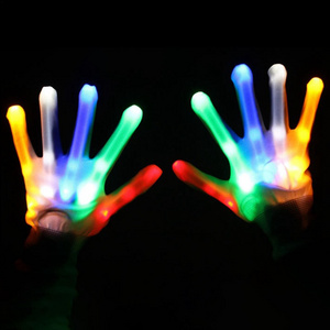 Party Rave LED Colorful Flashing Finger Lighting Gloves Stage Performance Christmas Gifts Magic Luminous Led Gloves