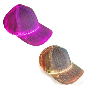 Luminous  LED Hats for Adults cotton baseball cap fitted caps custom sports cap