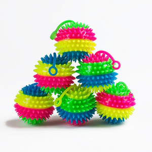 Bouncy Light Up Ball for Kids LED Flashing Spiky Sensory Stress Ball for Party Favors Student Gifts School Rewards