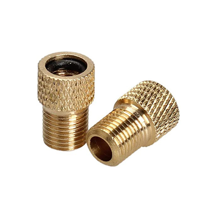 Wholesale bicycle bike bits brass pump value adapter