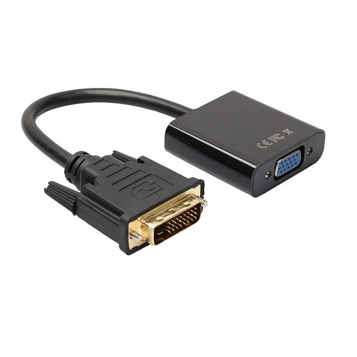 adaptador dvi a vga 1080P dvi male to vga famale adapter cable