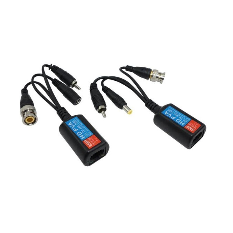 4k hd power cctv 8mp video balun rj45 converter