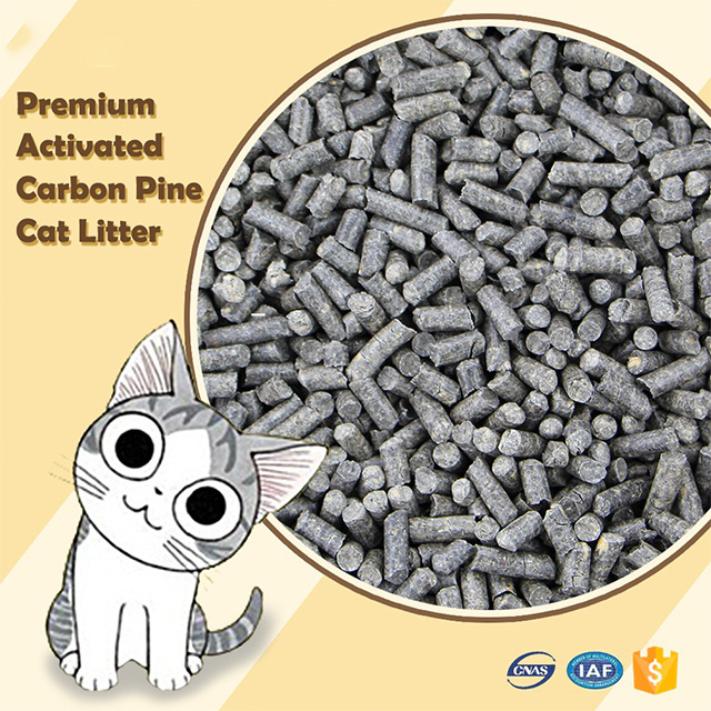 Natural Fresh Deodorant Cat Litter China Hot Selling Factory Price Brown Gray Activated Carbon Pine Cat Litter