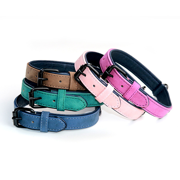 Factory Hot Sale Pet Collar Cool Fashion PU Leather Collar for Dog Heavy Duty Dog Collar Luxury