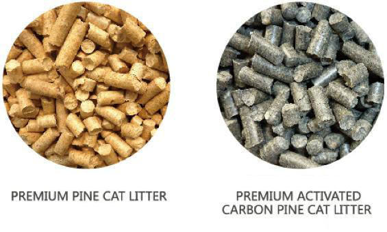 Doe Pet OEM Animal bedding wood pellet bulk pine Activated Carbon Pure Wood Pellet Cat Litter Wood Pellet