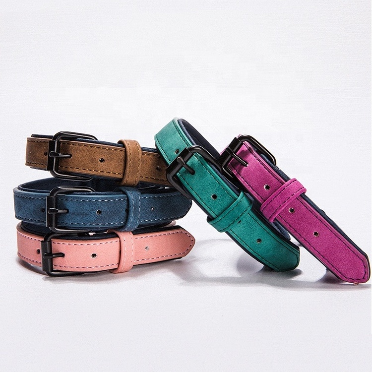 Factory Hot Sale Pet Collar Cool Fashion PU Leather Collar for Dog Heavy Duty Dog Collar Luxury