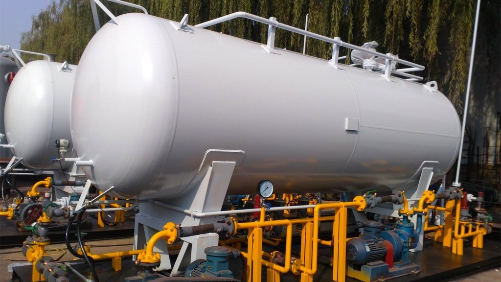 High Quality 20 m3  LPG Gas storage tank for LPG and fuel stations for sale