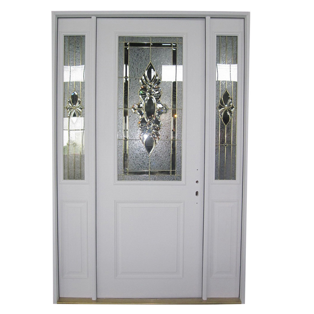 US UK standard high density CFC-free PU foam core GRP fiberglass smc composites assembled door