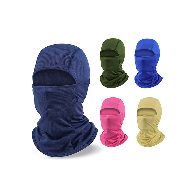 Factory Wholesale Sun UV Protection Balaclava Ski Mask Men Women Bike Motorcycle Helmet Liner Customize Balaclava Face Mask