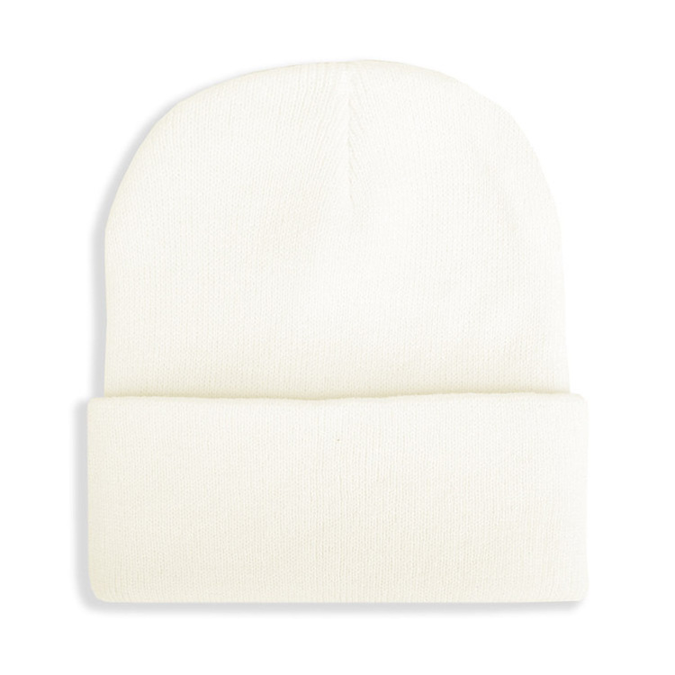 Wholesale High Quality Daily Warm Winter Hat For Man and Woman Classic Acrylic Blank Custom Logo Knit Cuff Beanie