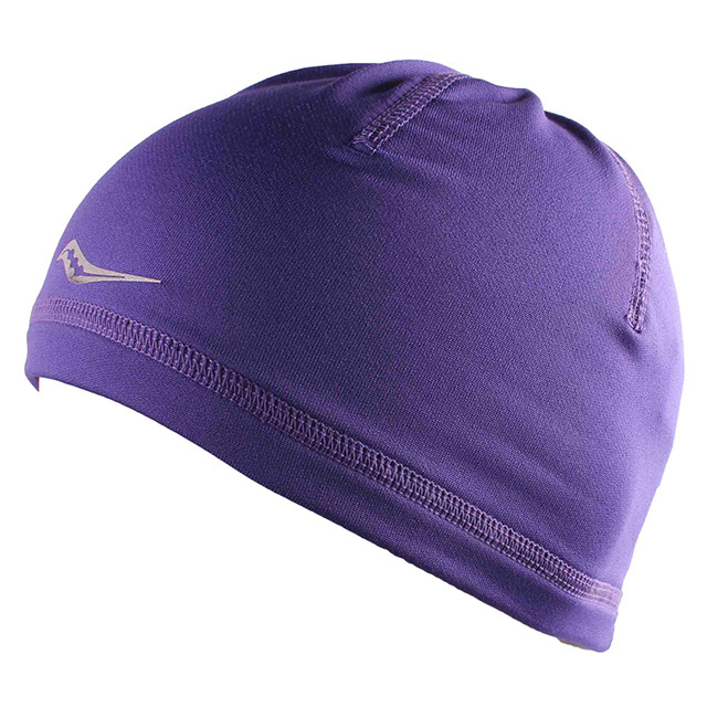 Women's quick dry windproof warm ponytail hole reversible winter running beanie