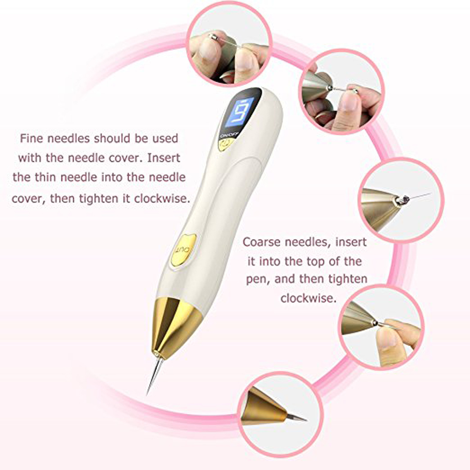 Newest Rechargeable Maglev Mole Removal Eyelid Lifting Jett Plasma Pen