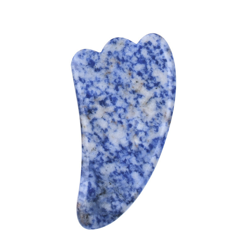 best selling Blue jade gua sha scraping massage tool stone guasha boards