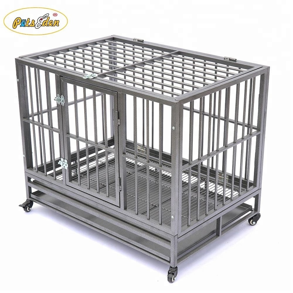 Foldable Large Pet Cage Square Tube Dog Crate