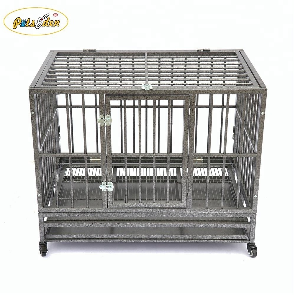 Foldable Large Pet Cage Square Tube Dog Crate