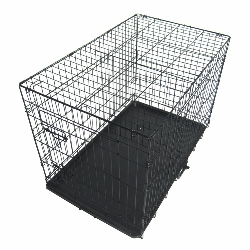 48 Inch  Duty Dog Cage Pet Kennel Crate With Plastic Tray