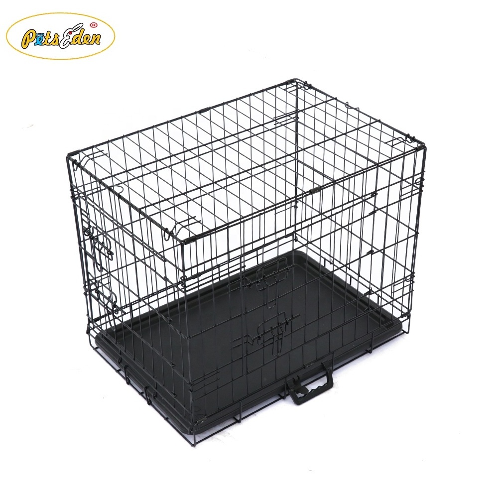 48 Inch  Duty Dog Cage Pet Kennel Crate With Plastic Tray