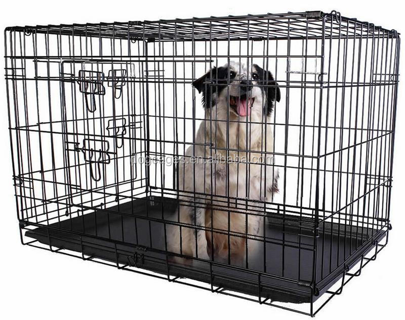 Outdoor Dog Run Pet Crate with Plastic Tray