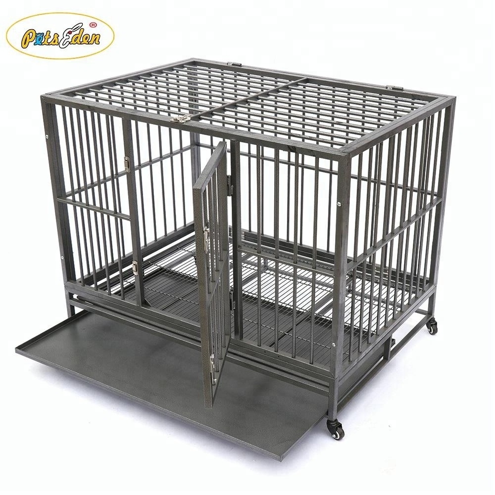 Foldable Large Pet Cage Square Tube Dog Crate