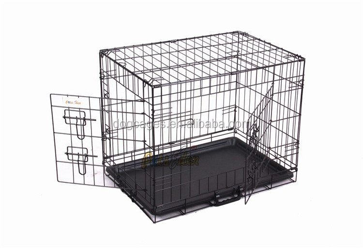 Outdoor Dog Run Pet Crate with Plastic Tray