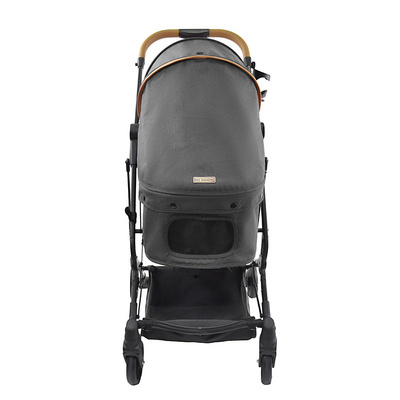 Hot Sale Double Stroller Oxford Breathable Twin Pet Stroller for Dogs and Cats Detachable One Hand Folding Pet Stroller