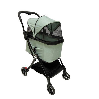 Dog Stroller for  Pet Jogger Stroller for single Dogs Breathable Animal Stroller with 4 Wheel and Storage Space Pet