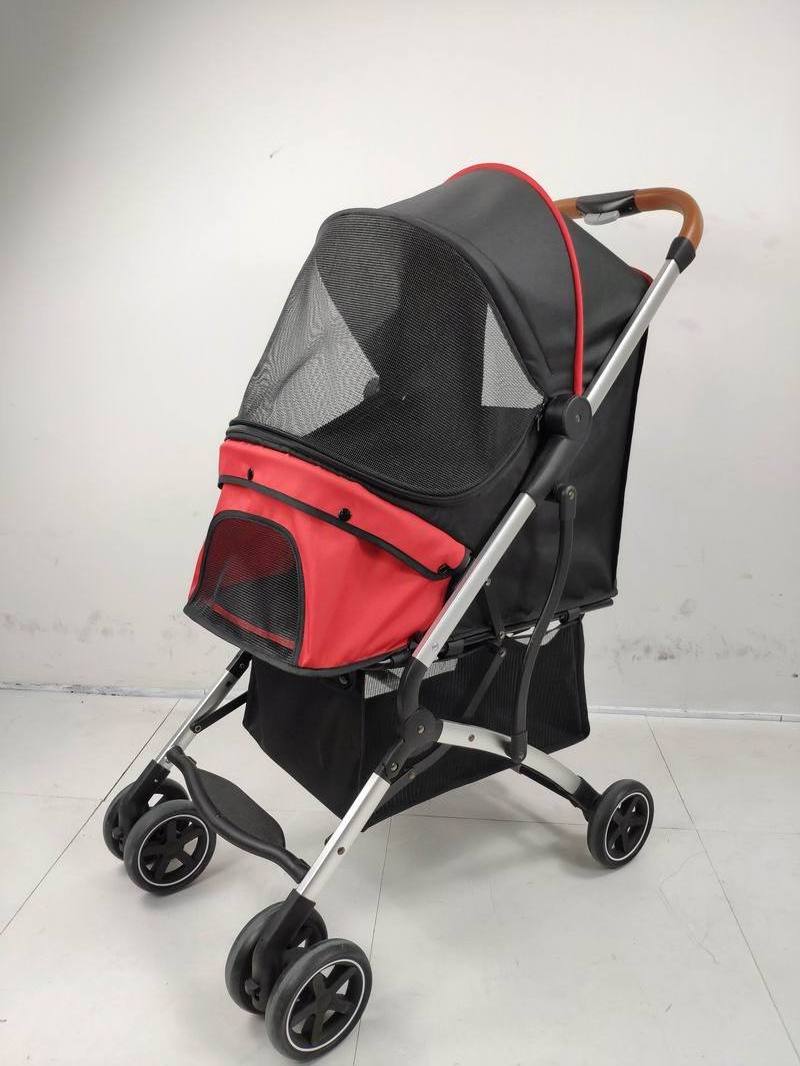 Pet Strollers Carrier Travel with Large Wheels Easy to Folding Hot-Selling Pet Dog Stroller Customized Logo