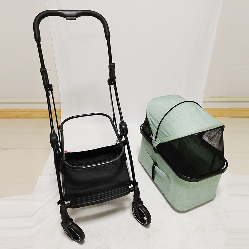 Dog Stroller for  Pet Jogger Stroller for single Dogs Breathable Animal Stroller with 4 Wheel and Storage Space Pet