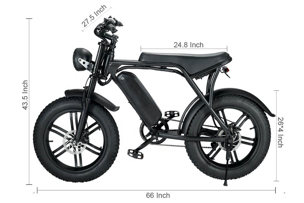 EU warehouse New cheap Electric Mountain Bicycle V8 20inch Fat Tire 250w Urban Electric Bicycle 25km/h Adult Fatbike